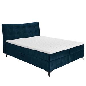 Lit boxspring Soella Microfibre Salvo: Bleu nuit - 180 x 200cm