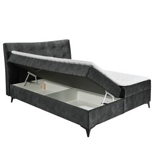 Lit boxspring Soella Microfibre Salvo: Anthracite - 180 x 200cm