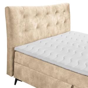 Lit boxspring Soella Microfibre Salvo: Crème - 180 x 200cm