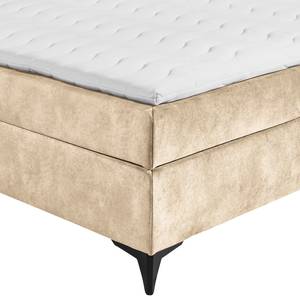 Lit boxspring Soella Microfibre Salvo: Crème - 180 x 200cm