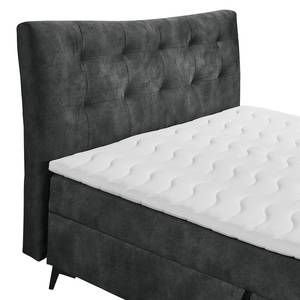 Lit boxspring Soella Microfibre Salvo: Anthracite - 160 x 200cm