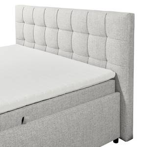 Lit boxspring Cornola Tissu Norana: Argenté - 180 x 200cm