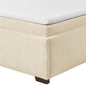 Lit boxspring Cornola Tissu Norana: Sablé - 160 x 200cm