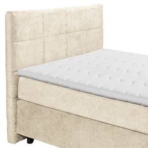 Boxspringbett Fasella Chenille Aponi: Creme - 140 x 200cm