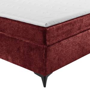 Lit boxspring Fasella Tissu chenille Aponi: Bordeaux - 180 x 200cm