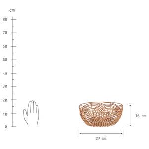 Mandschaal BOTANICAL rotan - bruin - Diameter: 37 cm