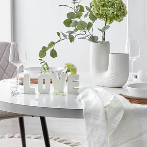 Mini-Vasen-Set LOVE 4-teilig Steingut - Weiß