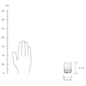 Shotglas MOUNTAIN LOVE Glas - Transparent