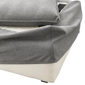 Housse interchangeable Buckston pouf Tissu Nadira: Gris