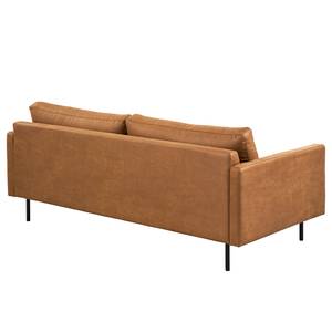 3-Sitzer Sofa LANDOS Microfaser Dafina: Cognac
