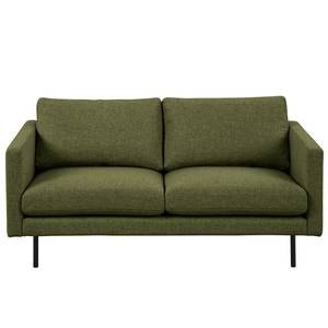 2-Sitzer Sofa LANDOS Strukturstoff Foxy: Dunkelgrün