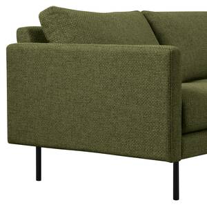 2-Sitzer Sofa LANDOS Strukturstoff Foxy: Dunkelgrün