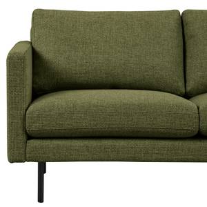 2-Sitzer Sofa LANDOS Strukturstoff Foxy: Dunkelgrün