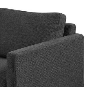 Fauteuil LANDOS Tissu structuré Foxy: Noir