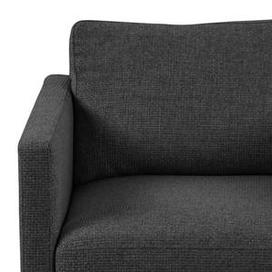 Fauteuil LANDOS Tissu structuré Foxy: Noir