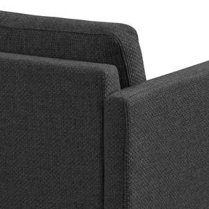 Fauteuil LANDOS Tissu structuré Foxy: Noir