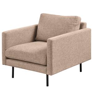 Fauteuil LANDOS Structuurstof Foxy: Lichtbruin