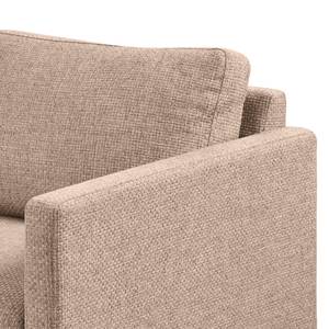 Fauteuil LANDOS Tissu structuré Foxy: Marron clair