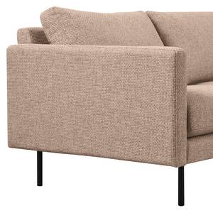 2-Sitzer Sofa LANDOS Strukturstoff Foxy: Hellbraun