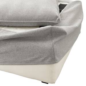 Housse interchangeable BUCKSTON pouf Tissu Nadira: Gris clair