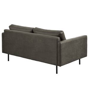 2-Sitzer Sofa LANDOS Microfaser Dafina: Anthrazit