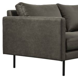 2-Sitzer Sofa LANDOS Microfaser Dafina: Anthrazit