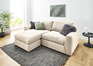 Ecksofa Pratum Strukturstoff Banu: Creme