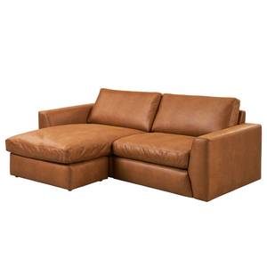 Ecksofa Pratum Mischgewebe Keana: Cognac