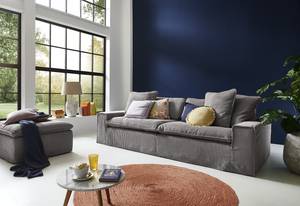 3-Sitzer Sofa Buckston Cordstoff Zuri: Grau