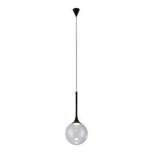 Lampada a sospensione Ballare Ferro / Vetro trasparente - Nero - Diametro: 30 cm