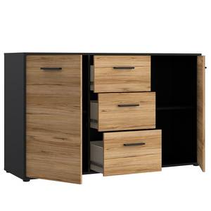 Dressoir Swords Catania eikenhouten look/zwart