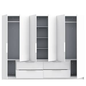 Armoire à portes battantes Parrai 270 cm Blanc mat