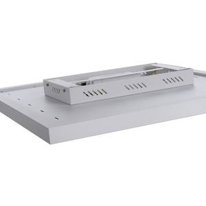 LED-plafondlamp Beroa polycarbonaat / staal - 1 lichtbron - Breedte: 60 cm