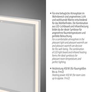 LED-Deckenleuchte Beroa Polycarbonat / Stahl - 1-flammig - Breite: 60 cm