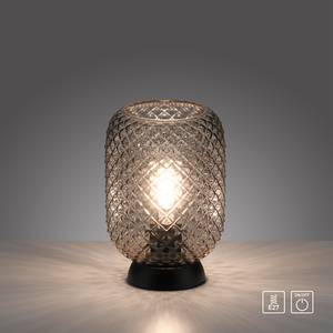 Lampe Reishi Verre transparent / Fer - 1 ampoule - Noir