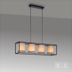 Hanglamp Raven textielmix / ijzer - 4 lichtbronnen