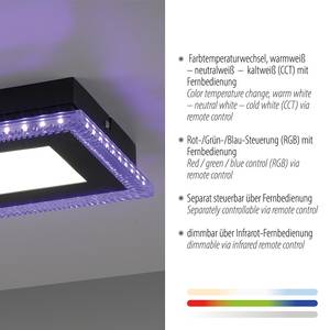 LED-Deckenleuchte Acri Polycarbonat / Eisen - 4-flammig - Flammenanzahl: 4