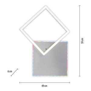 Plafonnier LED Renda - Type B Polycarbonate / Aluminium - 2 ampoules