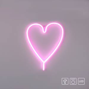 LED-Kinderzimmerleuchte Neon-Herz Typ A Polyester PVC - 1-flammig
