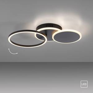 LED-Deckenleuchte Sevent Typ A Polyester PVC / Aluminium- 1-flammig - Schwarz