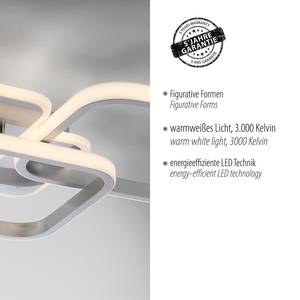 LED-Deckenleuchte Sevent Typ B Polyester PVC / Aluminium- 1-flammig - Silber