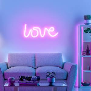 Lampe enfant LED Neon-Love Polyester PVC - 1 ampoule