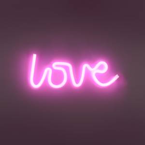 LED-Kinderzimmerleuchte Neon-Love Polyester PVC - 1-flammig