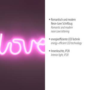 Lampe enfant LED Neon-Love Polyester PVC - 1 ampoule