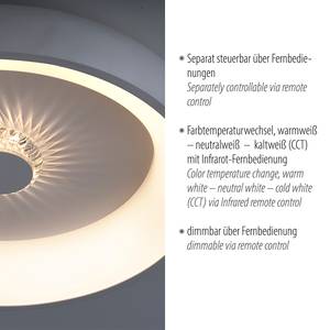 LED-plafondlamp Vertigo type B ijzer - 1 lichtbron - Zilver