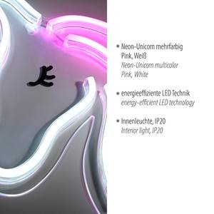 LED-kinderkamerlamp Neon-Unicorn polyester PVC - 1 lichtbron