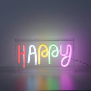 LED-Kinderzimmerleuchte Neon-Happy Polyester PVC - 1-flammig