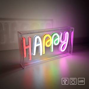 LED-Kinderzimmerleuchte Neon-Happy Polyester PVC - 1-flammig