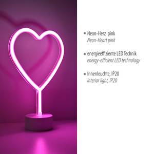 Lampe enfant LED Neon-Herz - Type B Polyester PVC - 1 ampoule