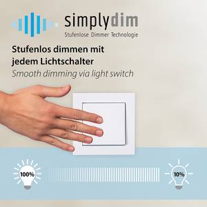 LED-Pendelleuchte Titus Kunststoff / Aluminium - 1-flammig - Breite: 118 cm